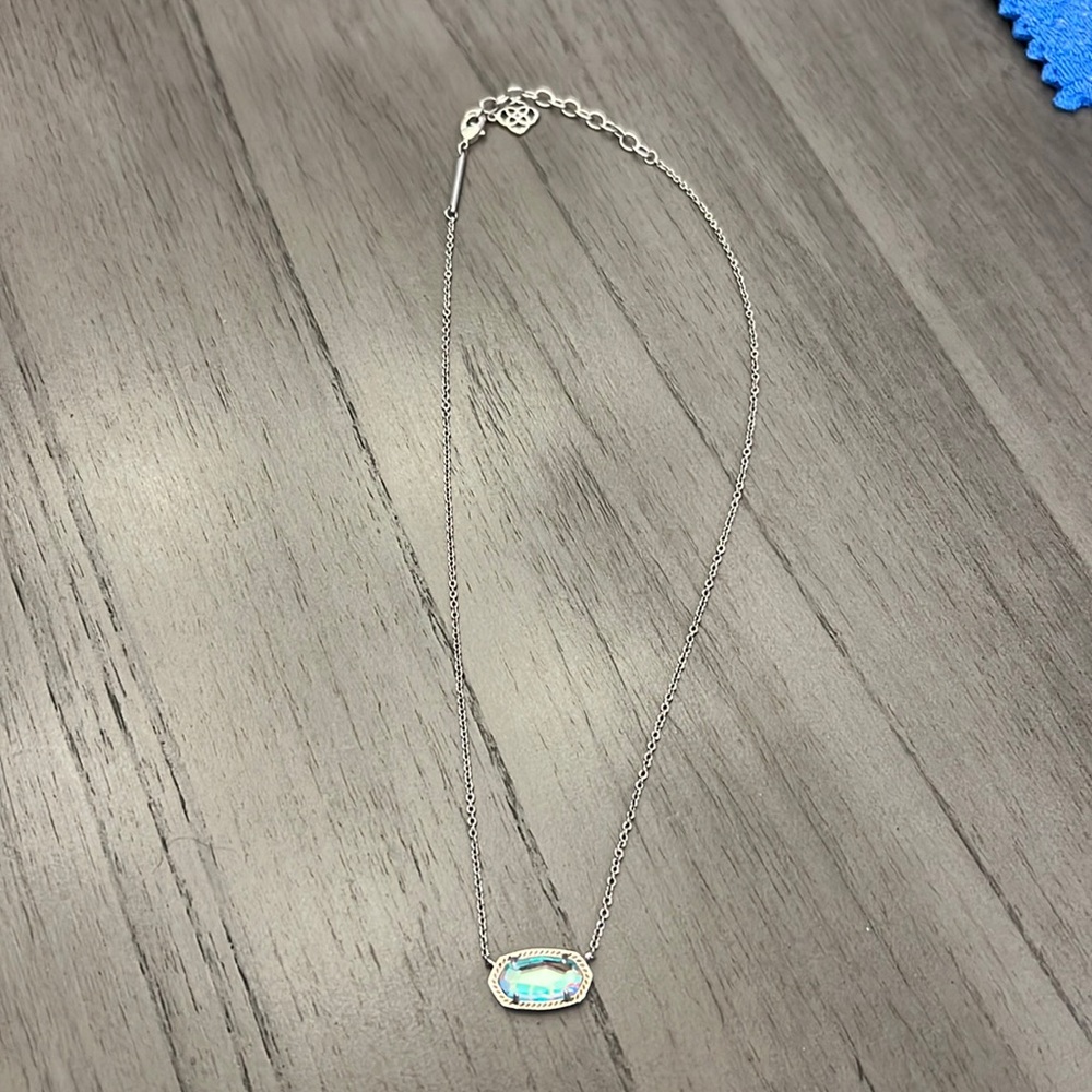 Elisa Kendra Scott Necklace with Dichroic Glass